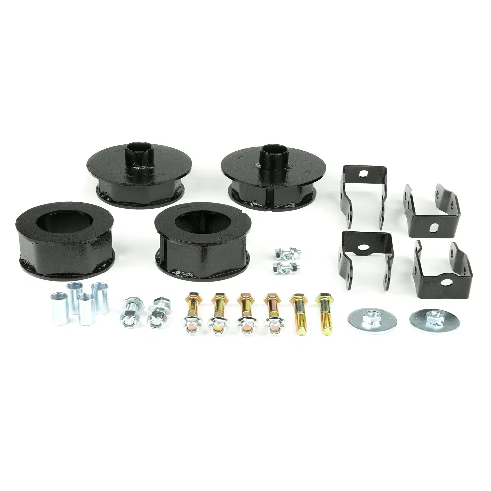 55005 – SOUTHERN TRU Leveling Kit Suspension, 2-1/2 Inch Lift Height Coil Spring Spacer Powder Coated Steel With Coil...